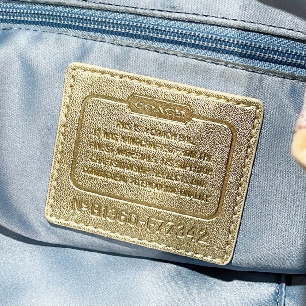 COACH - Like New Daisy Madras Packable Backpack - Picture 4 of 8